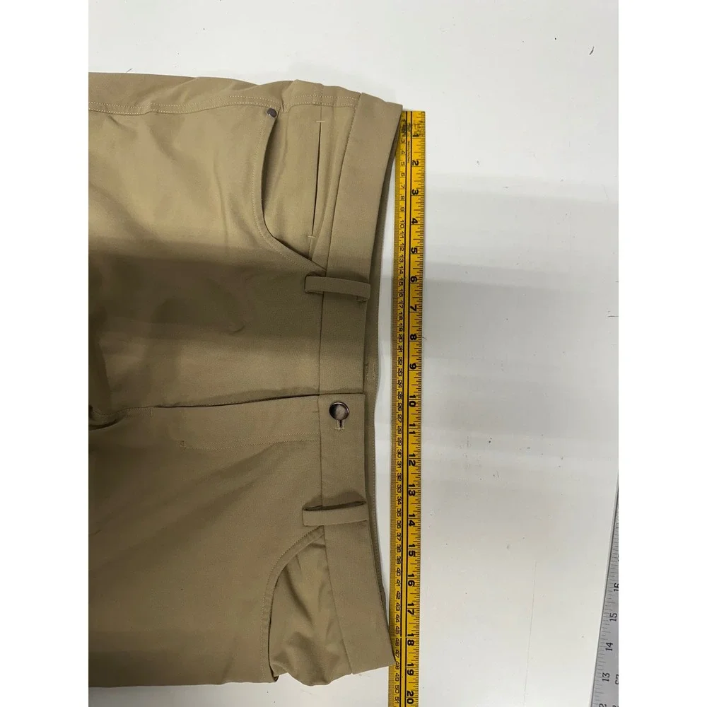 Lululemon ABC Pant Slim Warpstreme Khaki Tan Mens 38x33 Five Pocket Trousers - Picture 5 of 6